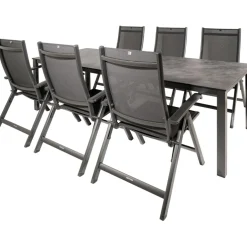 Kettler HPL 220 Easy 6 verstelbaar tuinset antraciet