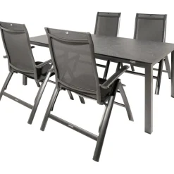 Kettler HPL 180 Legato 4 verstelbaar tuinset jura  antraciet