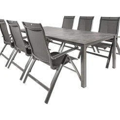 Kettler HPL 220 Legato 6 verstelbaar tuinset antraciet