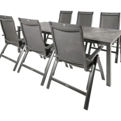 Kettler HPL 220 Legato 6 verstelbaar tuinset antraciet