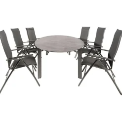 Kettler HPL Edge 240 Legato 6 verstelbaar tuinset  antraciet