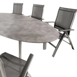 Kettler HPL Edge 240 Legato 6 verstelbaar tuinset  antraciet