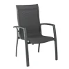 Kettler Legato Curve stapelbare tuinstoel antraciet