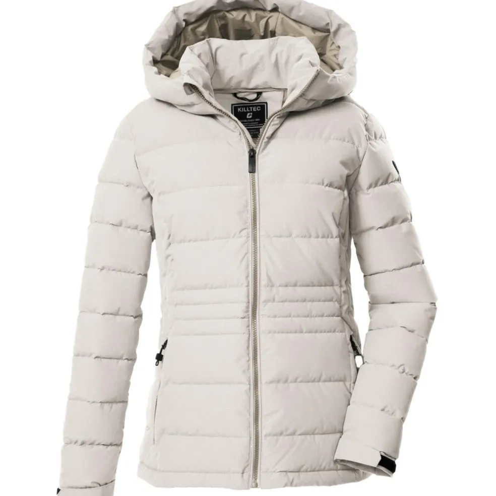 Killtec KOW 10 Quilted outdoor jack dames white sand