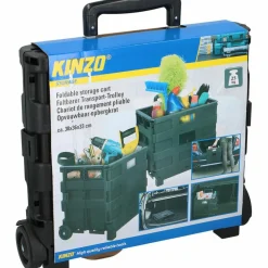 Kinzo Opvouwbare krat met trolley