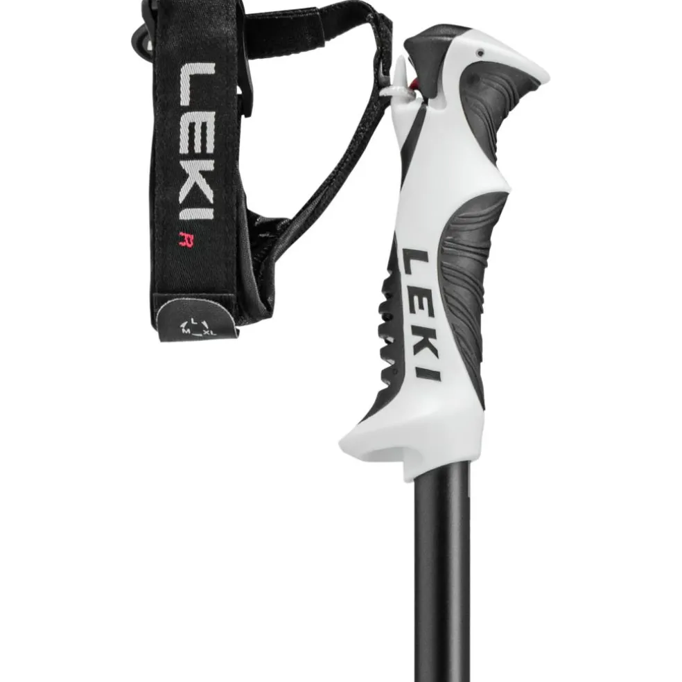 Leki Bold S skistokken dark anthracite black white