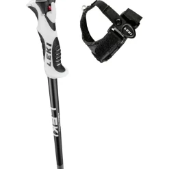 Leki Bold S skistokken dark anthracite black white