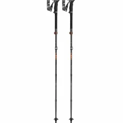 Leki Makalu FX Carbon wandelstokken black orange natural carbon