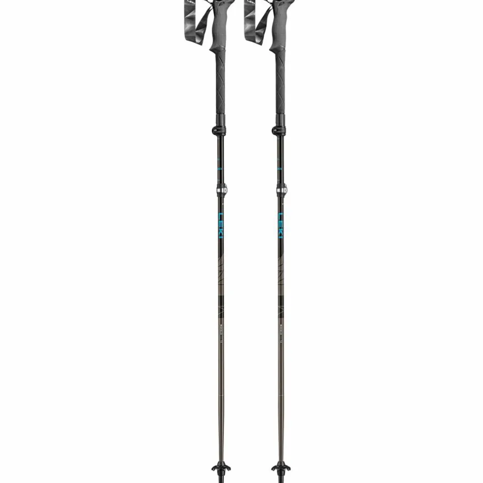 Leki Makalu FX TA wandelstokken petrol black silver grey