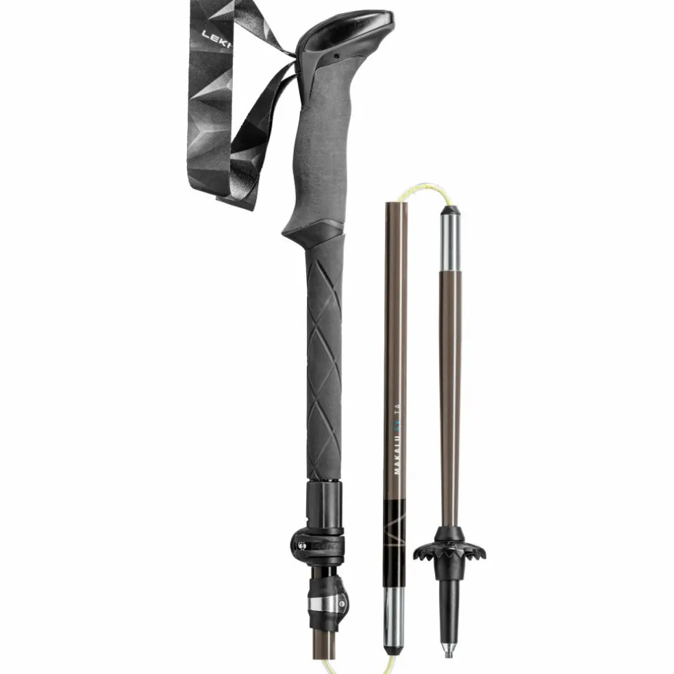 Leki Makalu FX TA wandelstokken petrol black silver grey