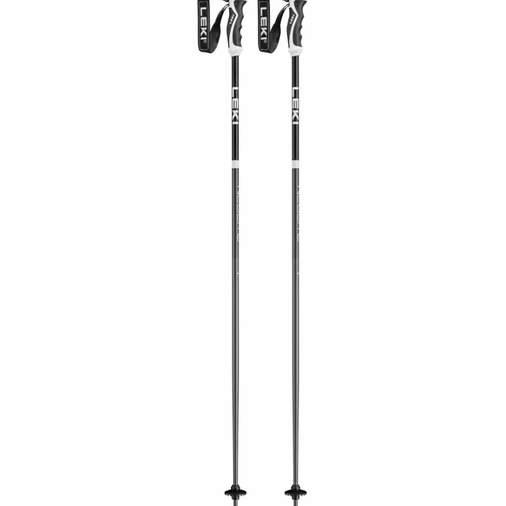 Leki Neolite skistokken dark anthracite black white