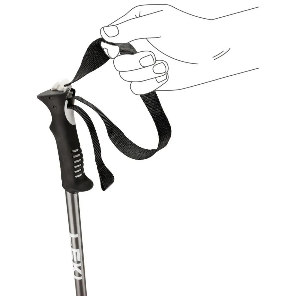 Leki Primacy skistokken black light anthracite white