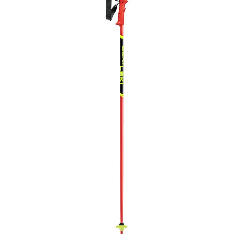 Leki Racing Kids skistokken junior bright red black neon yellow