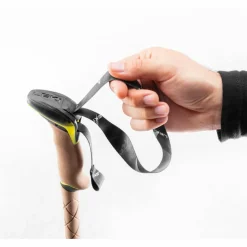 Leki Sherpa wandelstokken dark anthracite copper neon yellow