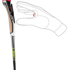 Leki Traveller Alu wandelstokken black silvergrey neon yellow