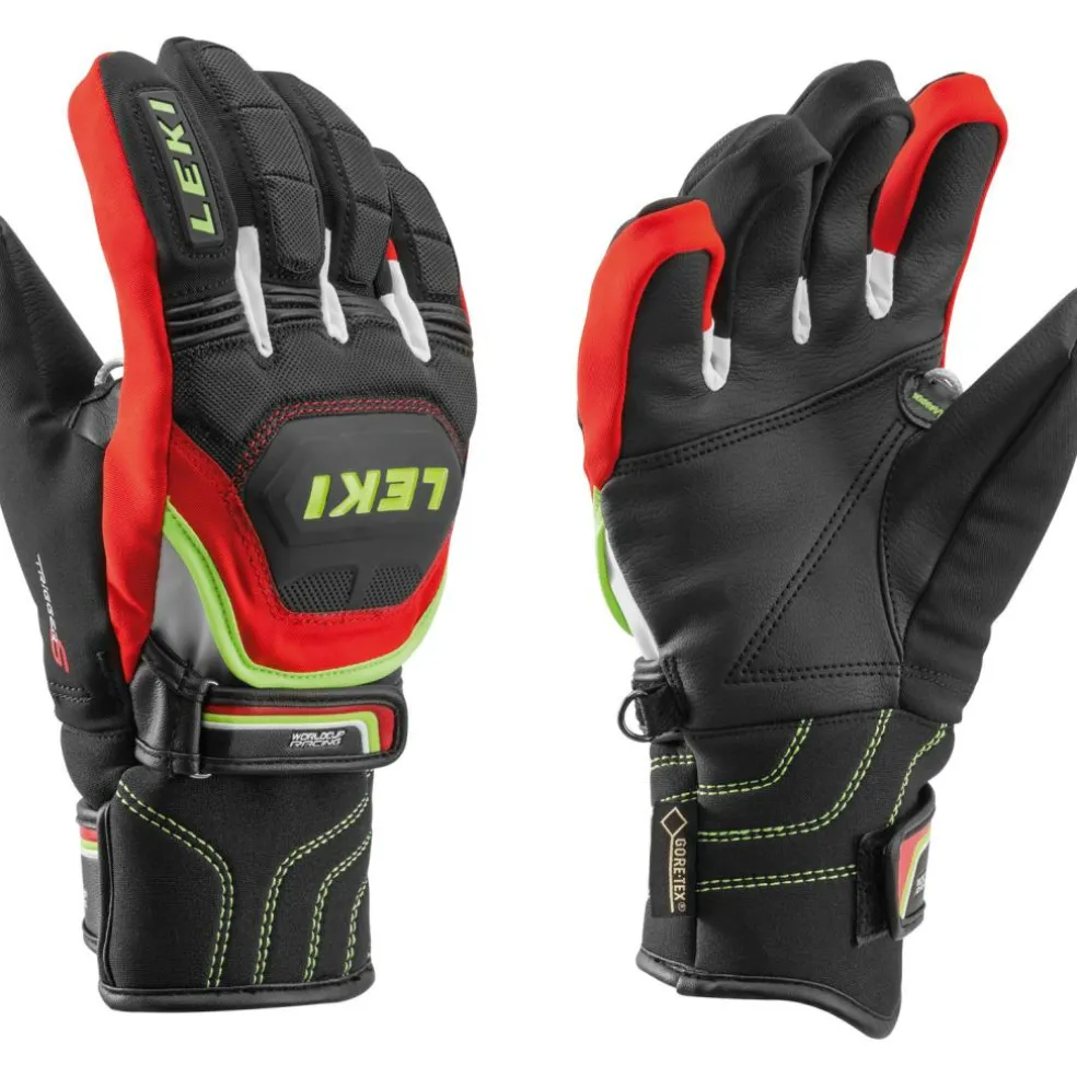 Leki Worldcup Race Coach Flex S GTX handschoenen junior black red