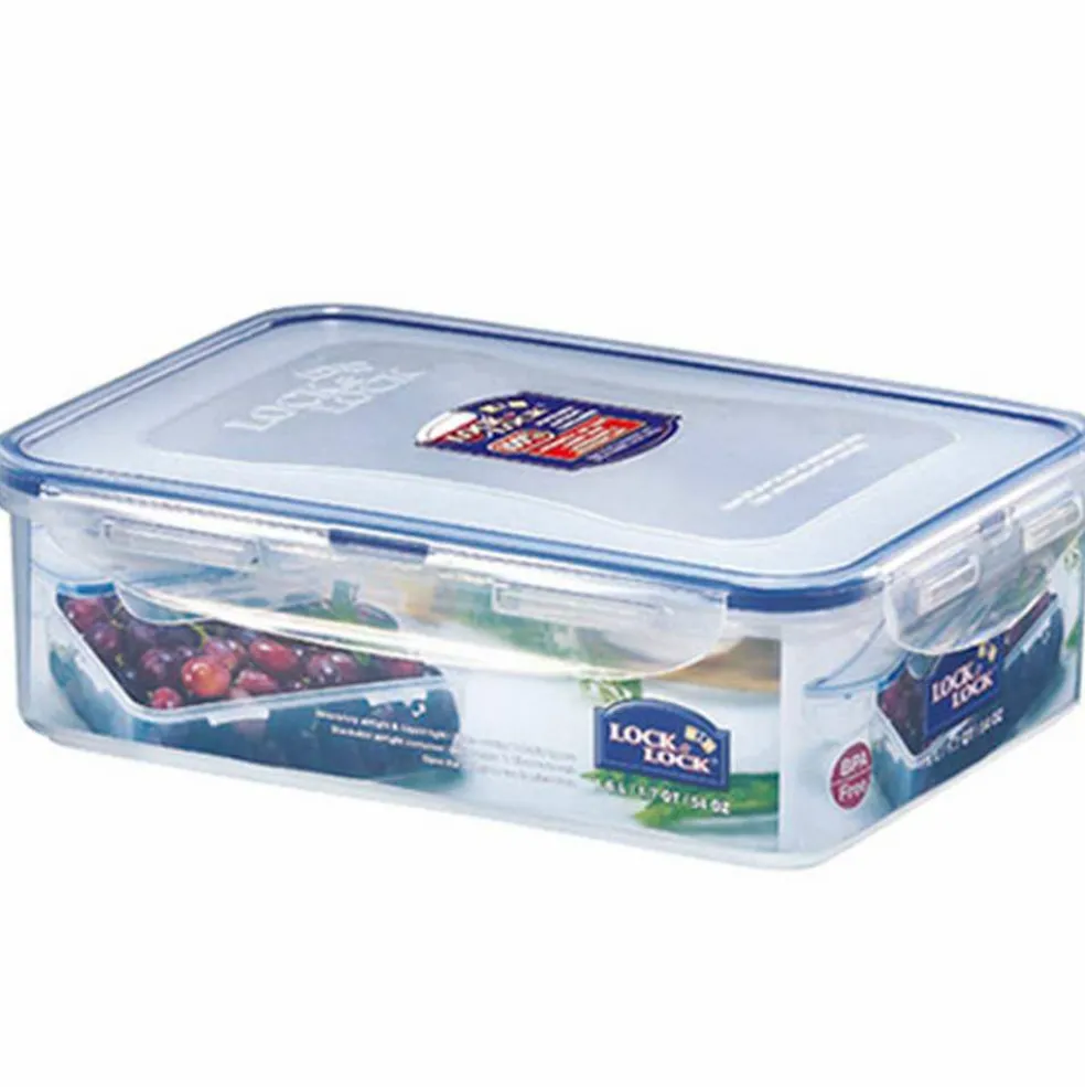 Lock & Lock Basic vershouddoos 1,6 liter transparant