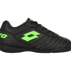 Lotto Milano 700 ID JR zaalvoetbalschoenen junior all black spring green