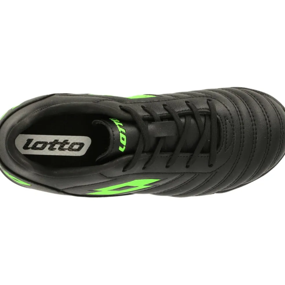 Lotto Milano 700 ID JR zaalvoetbalschoenen junior all black spring green