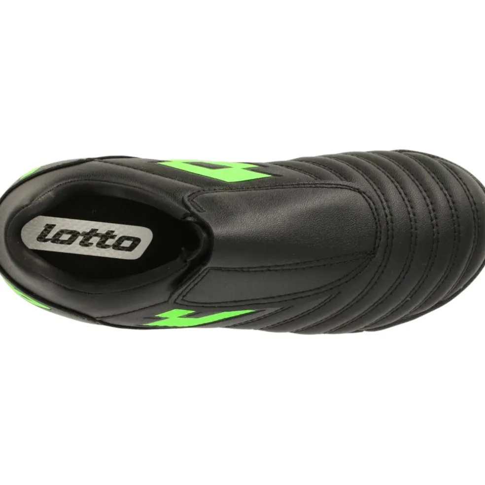 Lotto Milano 700 ID K zaalvoetbalschoenen junior all black spring green