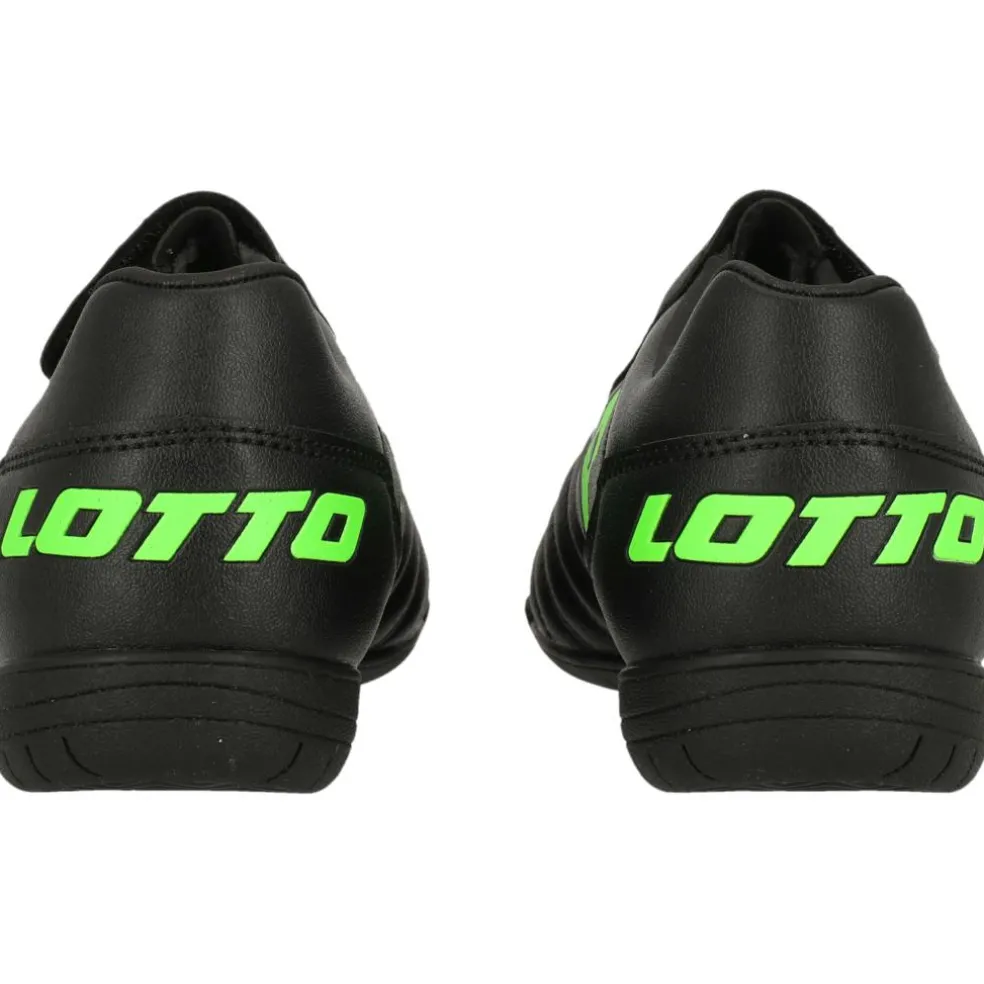 Lotto Milano 700 ID K zaalvoetbalschoenen junior all black spring green