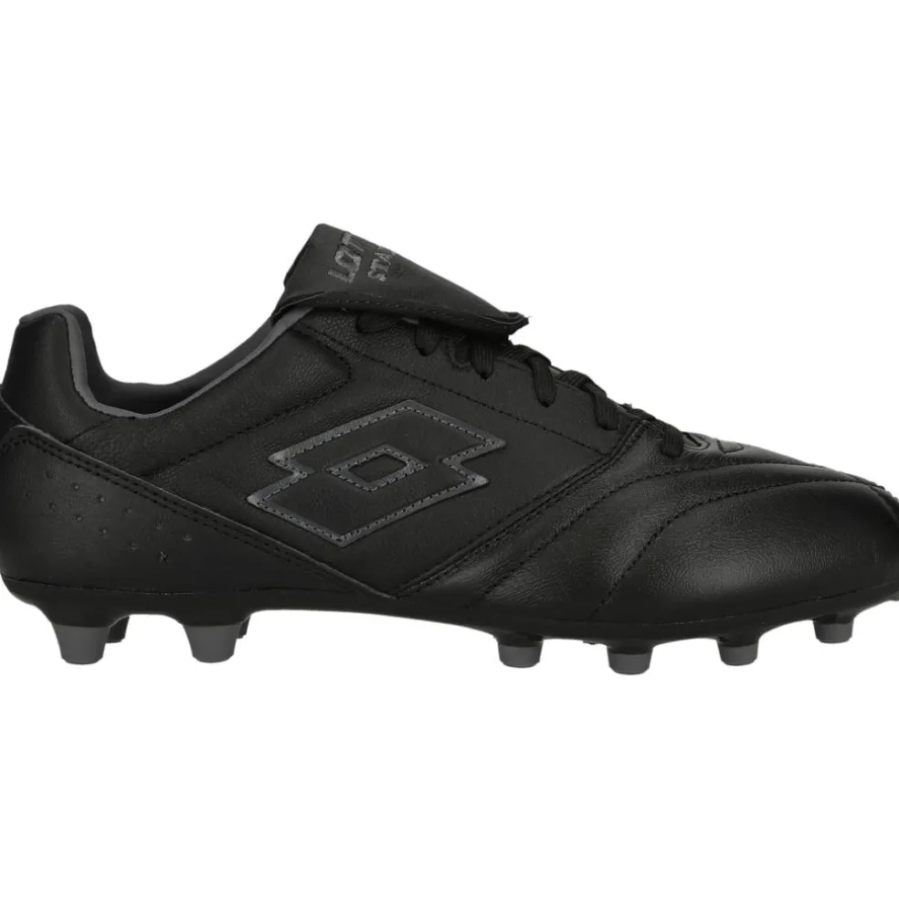 Lotto Stadio 200 FG voetbalschoenen heren all black asphalt