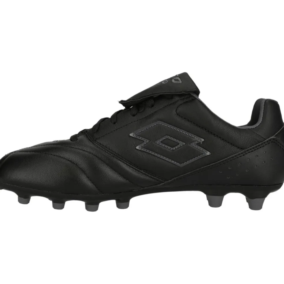 Lotto Stadio 200 FG voetbalschoenen heren all black asphalt