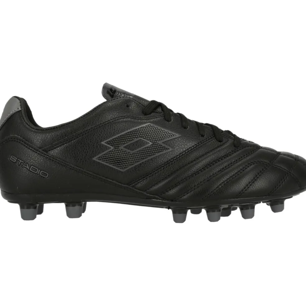Lotto Stadio 300 III FG voetbalschoenen heren all black asphalt