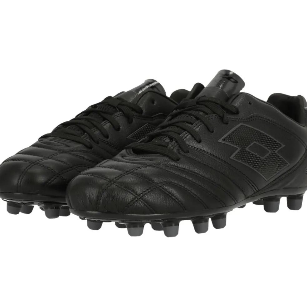 Lotto Stadio 300 III FG voetbalschoenen heren all black asphalt