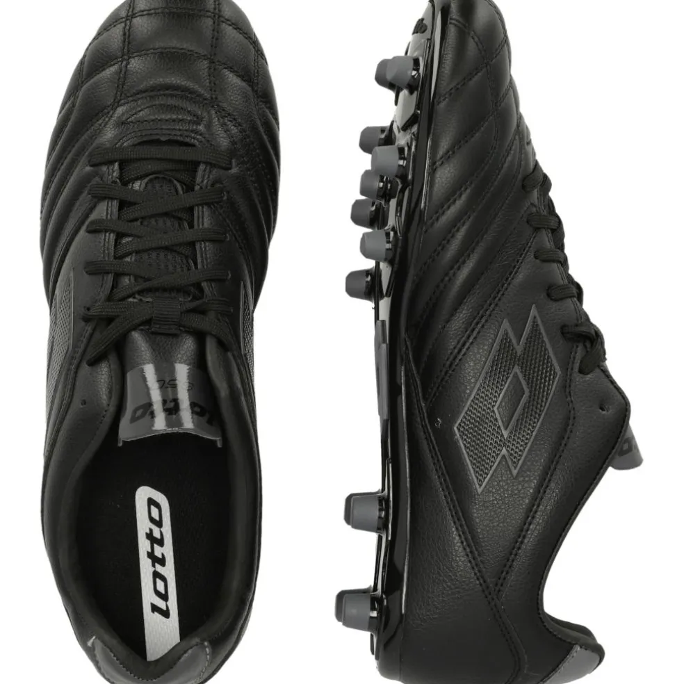Lotto Stadio 300 III FG voetbalschoenen heren all black asphalt