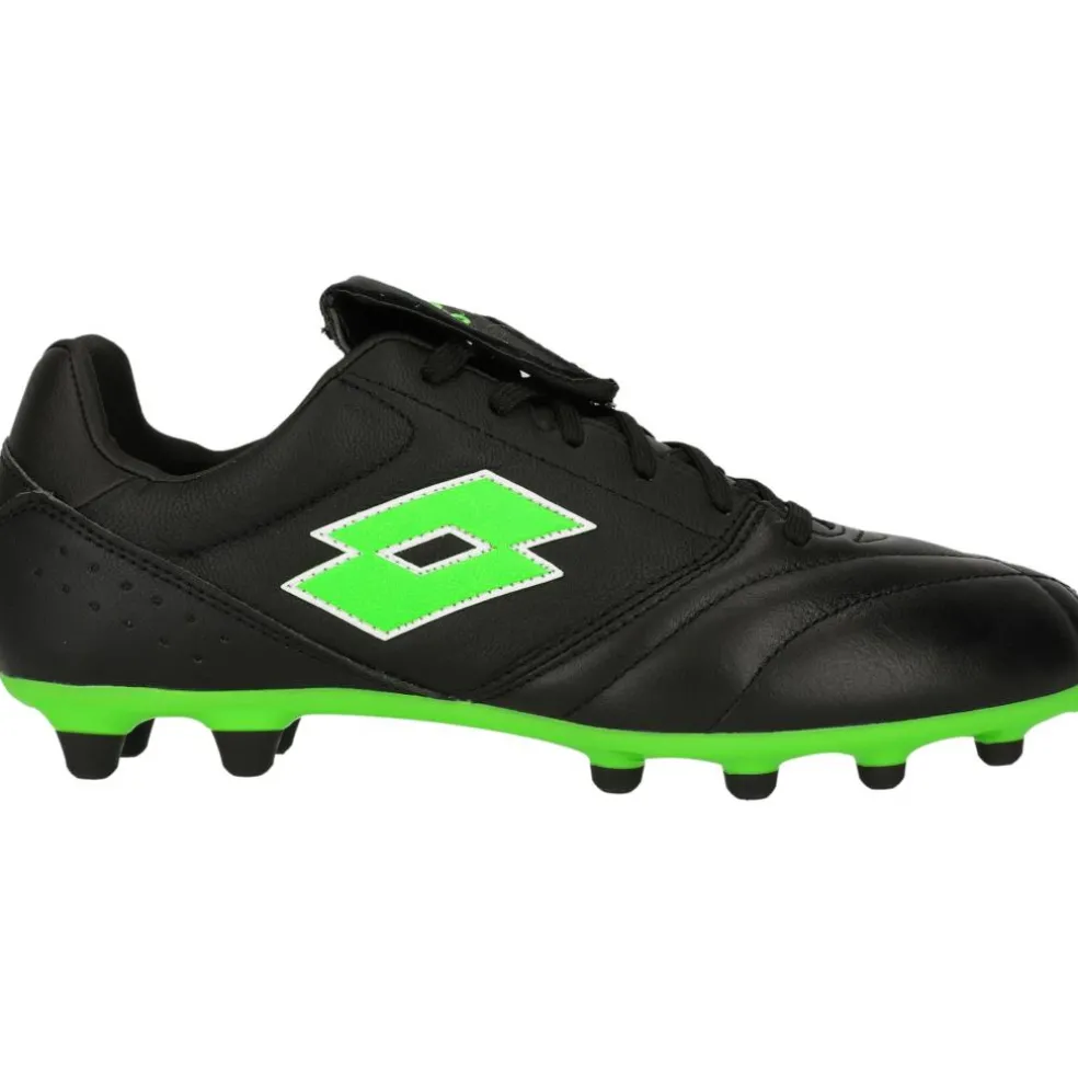 Lotto Stadio 200 III FG voetbalschoenen heren all black spring green
