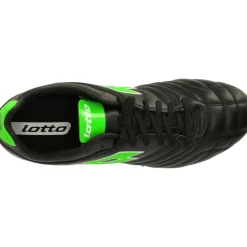 Lotto Stadio 300 III FG voetbalschoenen heren all black spring green