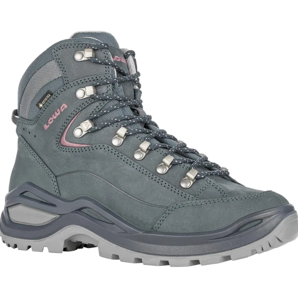 Lowa Renegade Evo GTX Mid Ws wandelschoenen dames steelblue oldrose