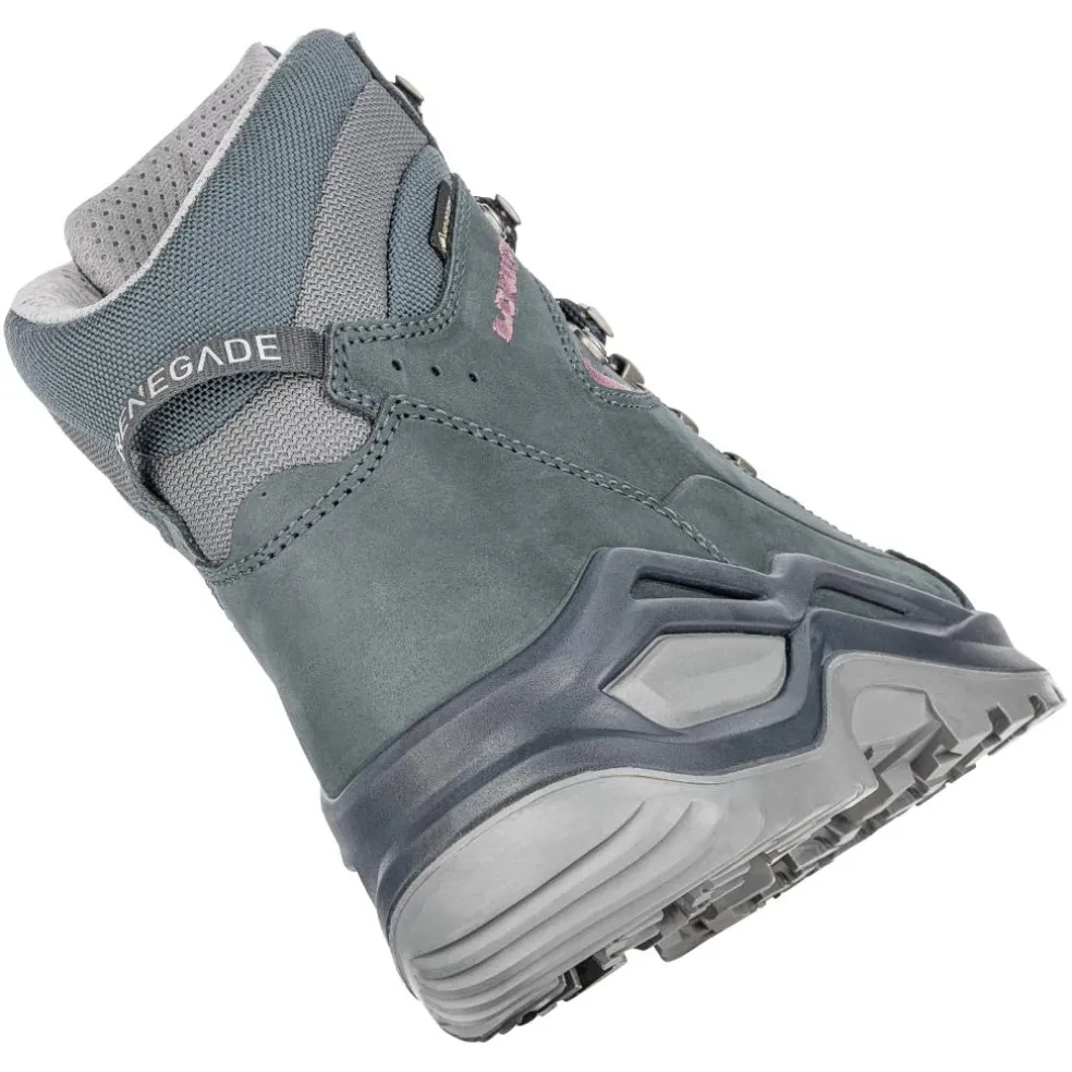 Lowa Renegade Evo GTX Mid Ws wandelschoenen dames steelblue oldrose