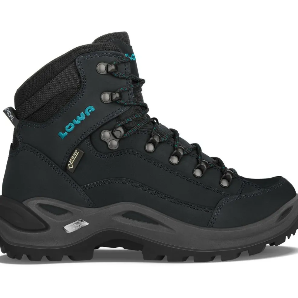 Lowa Renegade GTX Mid Ws wandelschoenen dames asphalt turquoise