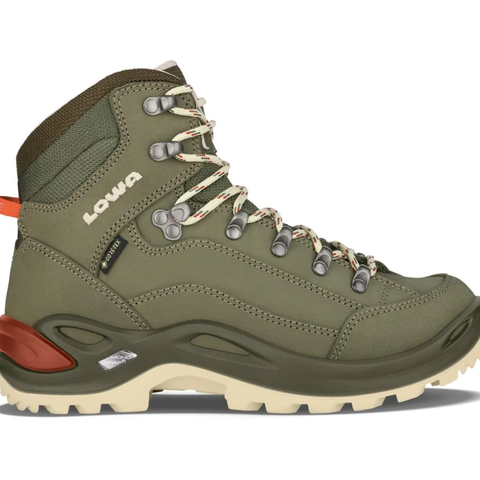 Lowa Renegade GTX Mid Ws wandelschoenen dames greygreen panna