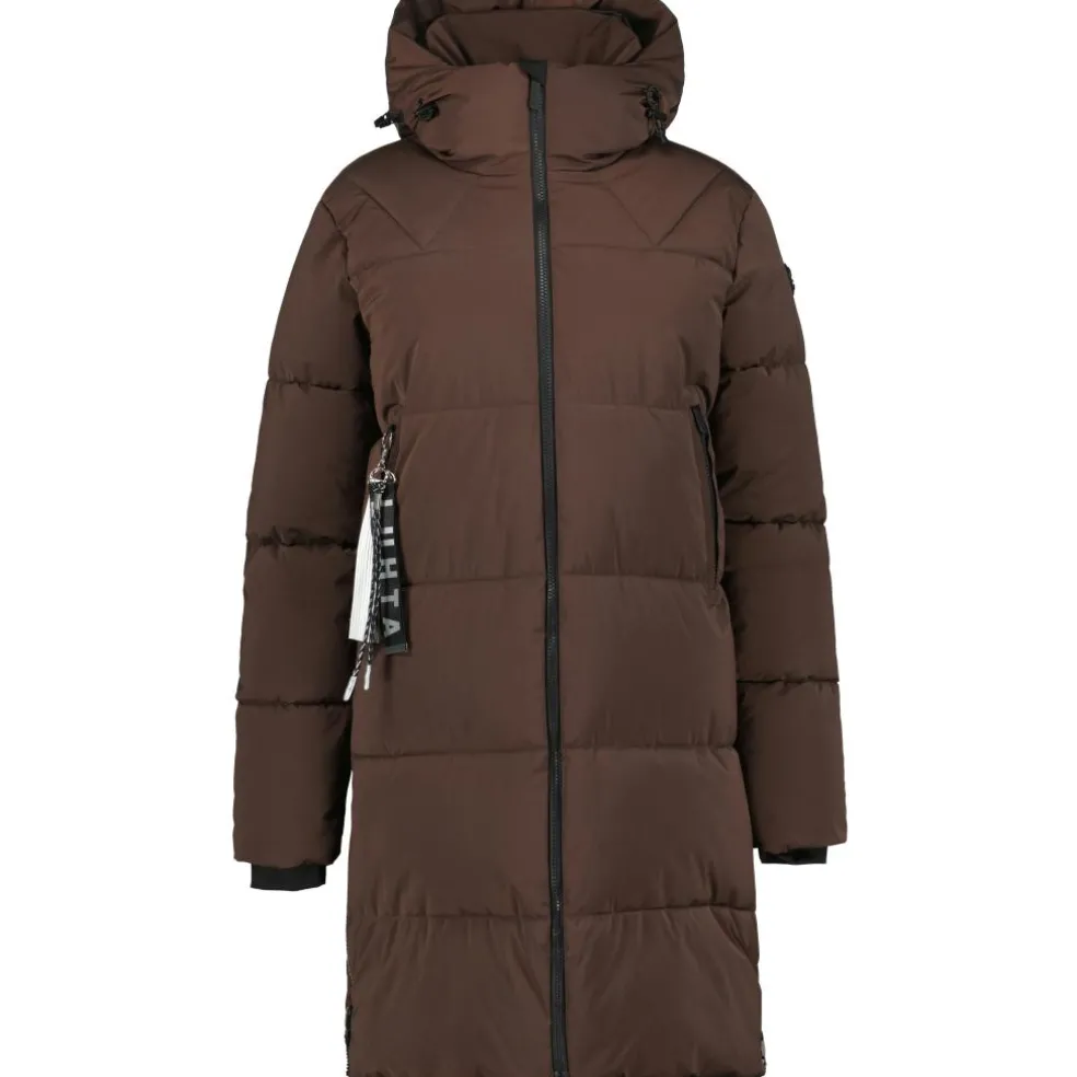 Luhta Eisele parka outdoor jack dames dark brown