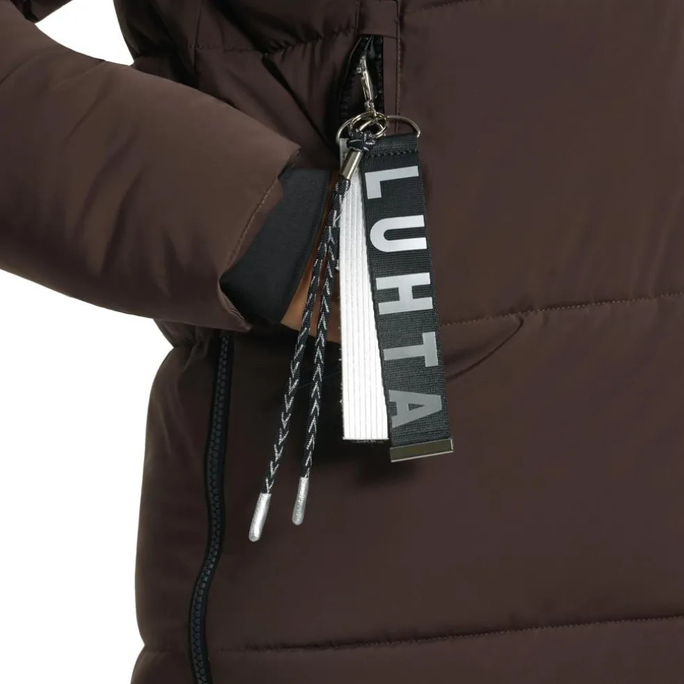 Luhta Eisele parka outdoor jack dames dark brown