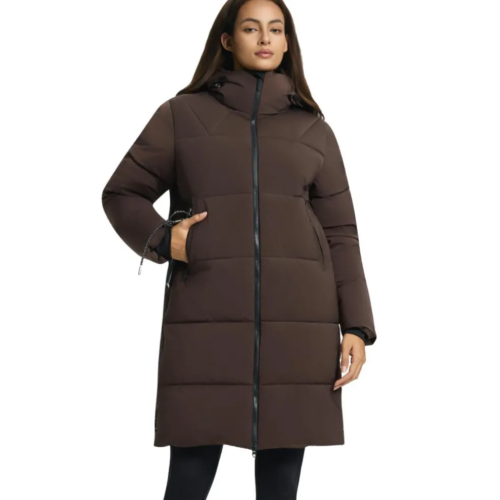 Luhta Eisele parka outdoor jack dames dark brown