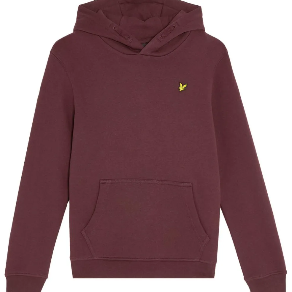 Lyle & Scott Brush Back Pullover hoodie junior burgundy