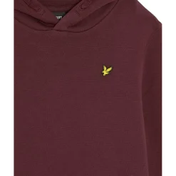 Lyle & Scott Brush Back Pullover hoodie junior burgundy