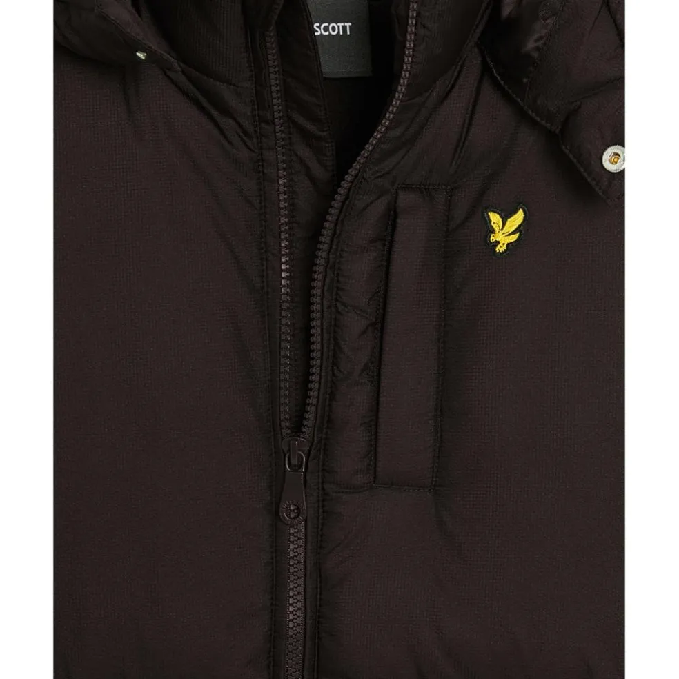 Lyle & Scott Ripstop Quilted Puffer jas junior jet black