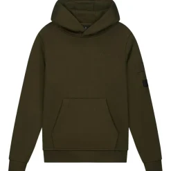 Malelions Nylon Pocket hoodie junior moss green