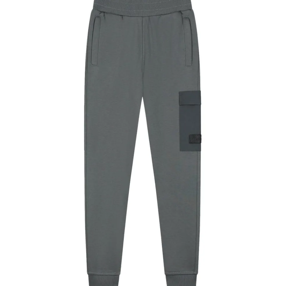 Malelions Nylon Pocket joggingbroek junior anthracite