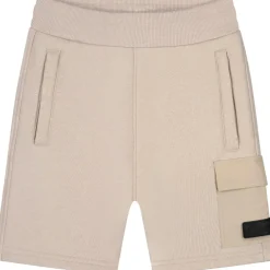 Malelions Nylon Pocket short junior taupe