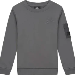 Malelions Nylon Pocket sweater junior anthracite