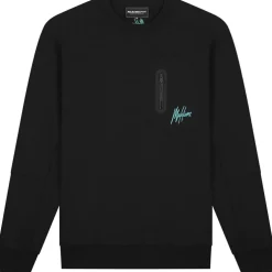 Malelions Sport Counter sweater heren black turquoise