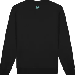 Malelions Sport Counter sweater heren black turquoise
