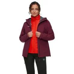 Mammut Alto Light Hooded 3-in-1 outdoor jack dames vin mammut red