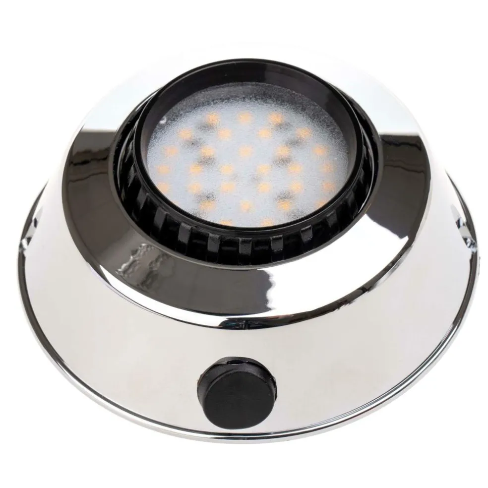 Marine LED Cor opbouwspot met schakelaar chroom